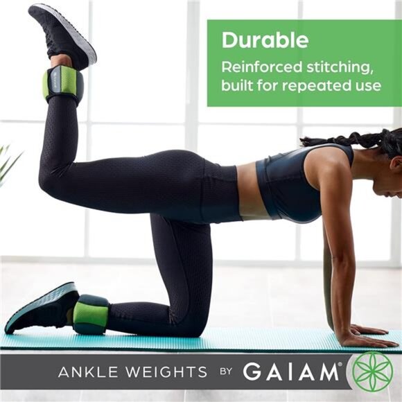 Gaiam Wrist and Ankle Weights, Wearable Bracelet to Strengthen - Picture 6 of 7